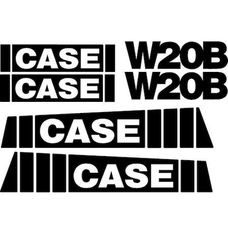Aftermarket New Fits Case Wheel Loader W20B Decal Set CASEW20BDECALSET